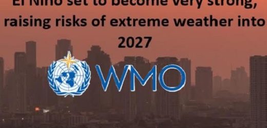 Organización Meteorológica Mundial: casi 100% de probabilidad de que el Fenómeno de “El Niño” vaya hasta febrero de 2027