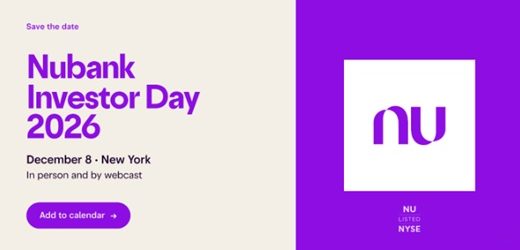 Nu Holdings realizará el primer Investor Day en su historia el ocho de diciembre de 2026
